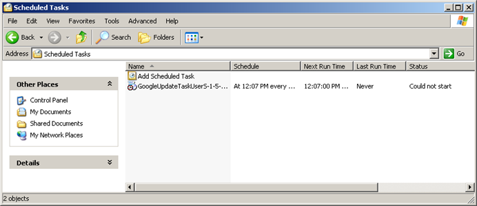 scheduled