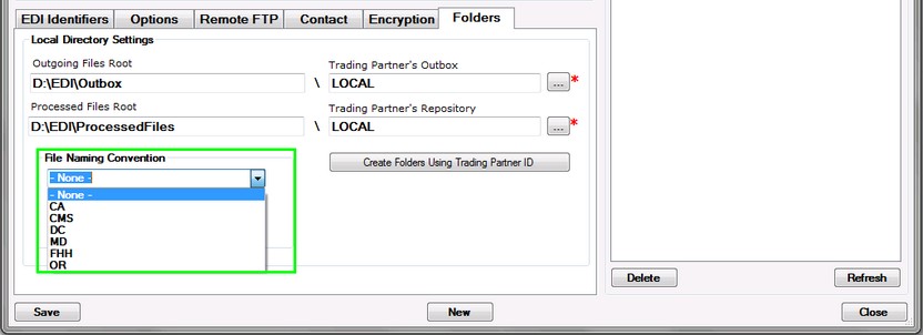 TradingPartnerFilenamingConvention