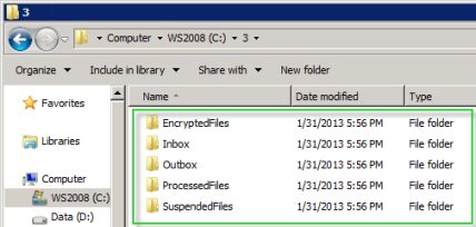 EDI Exchange 5 folders